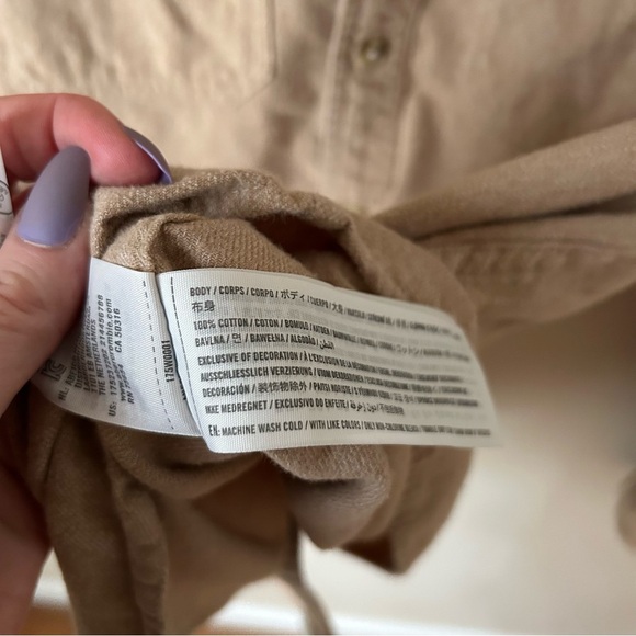 Abercrombie & Fitch Tan Button Down Cotton Collared Shirt Men’s Size XL - Picture 3 of 5